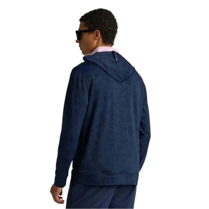 G/Fore Mens Camo Jacquard Jersey Hoodie Twilight