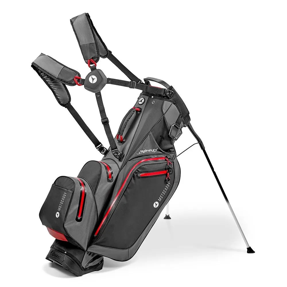 Motocaddy HydroFlex Stand Bag Charcoal/Red