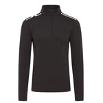 L.Lindeberg Mens Vinnie Quarter Zip Mid Layer Black