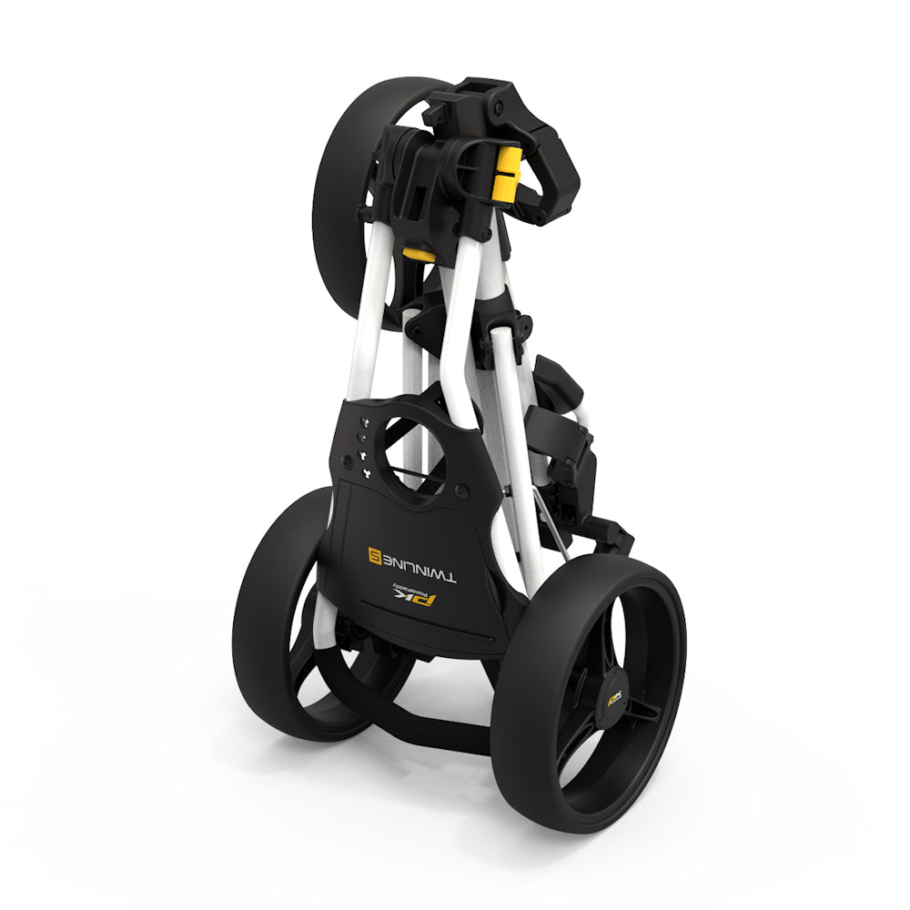 Powakaddy TwinLine 5 Push Golf Trolley - White