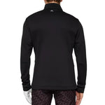 L.Lindeberg Mens Vinnie Quarter Zip Mid Layer Black