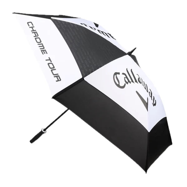 Callaway Tour Authentic 68 Inch Double Canopy Golf Umbrella - Black/White