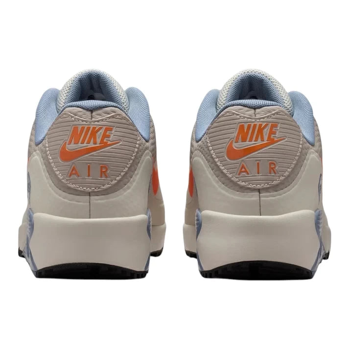 Nike Air Max 90 G Golf Shoes - Moon Particle/Light Bone/Orange