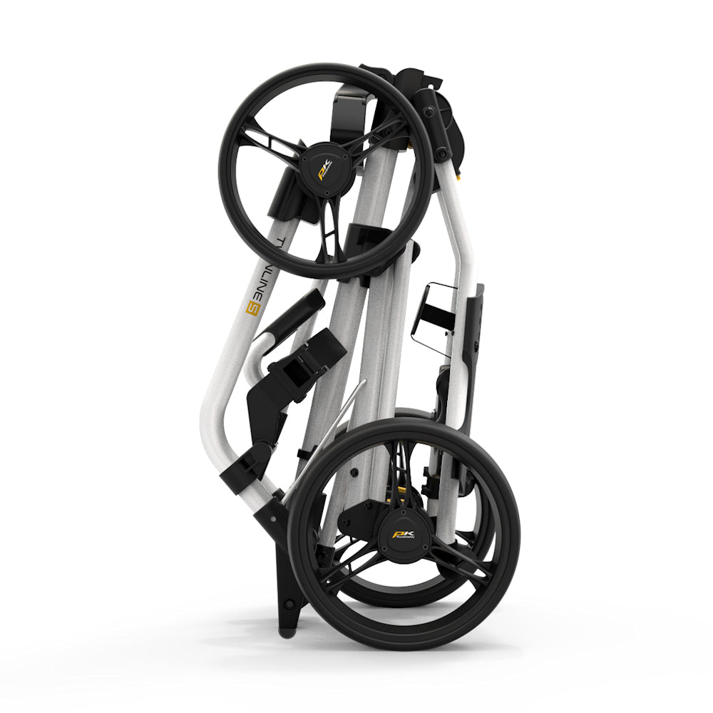 Powakaddy TwinLine 5 Push Golf Trolley - White