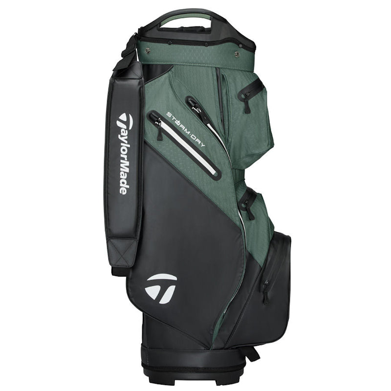 TaylorMade Storm Dry Cart Bag - Black/Dark Sage