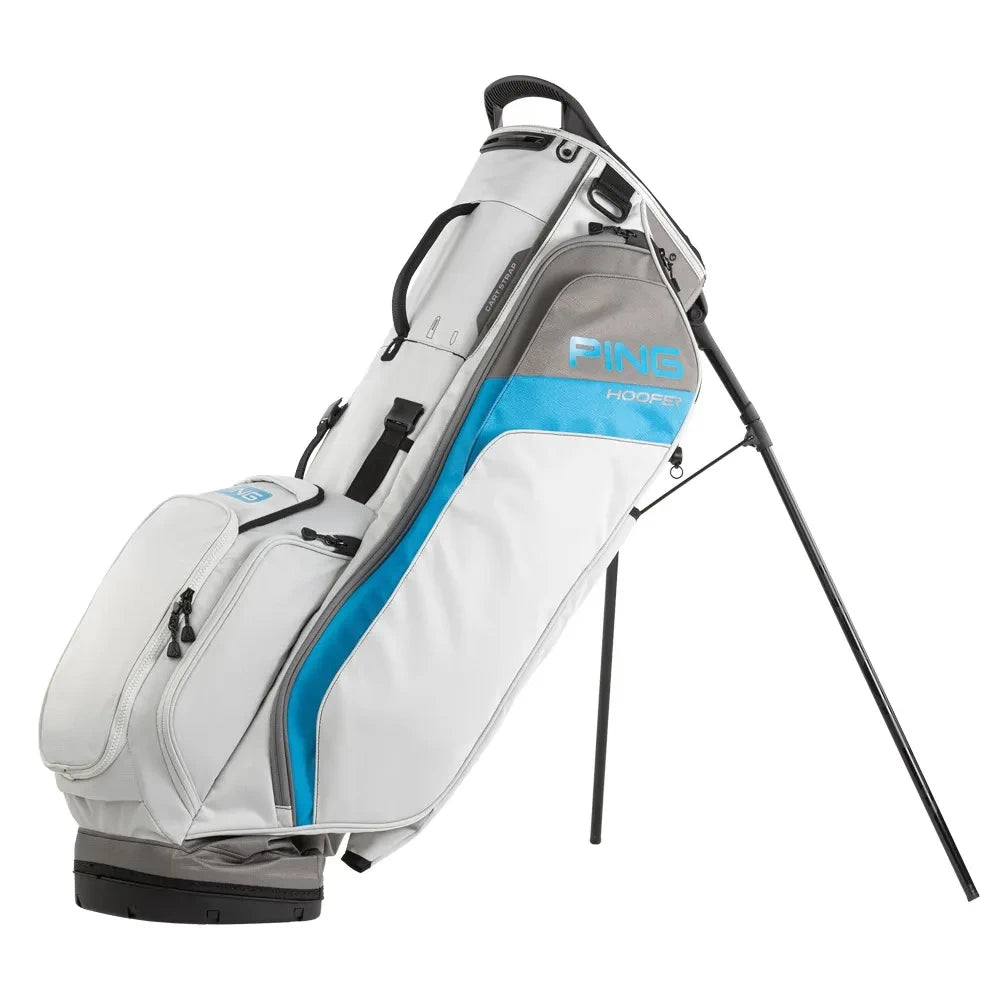 Ping Hoofer Golf Carry Bag - Light Grey/Blue/Graphite