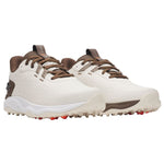 Under Armour Mens Drive Pro Clone SL Golf Shoes - Stone/Gridiron Brown/Metallic Gun Metal