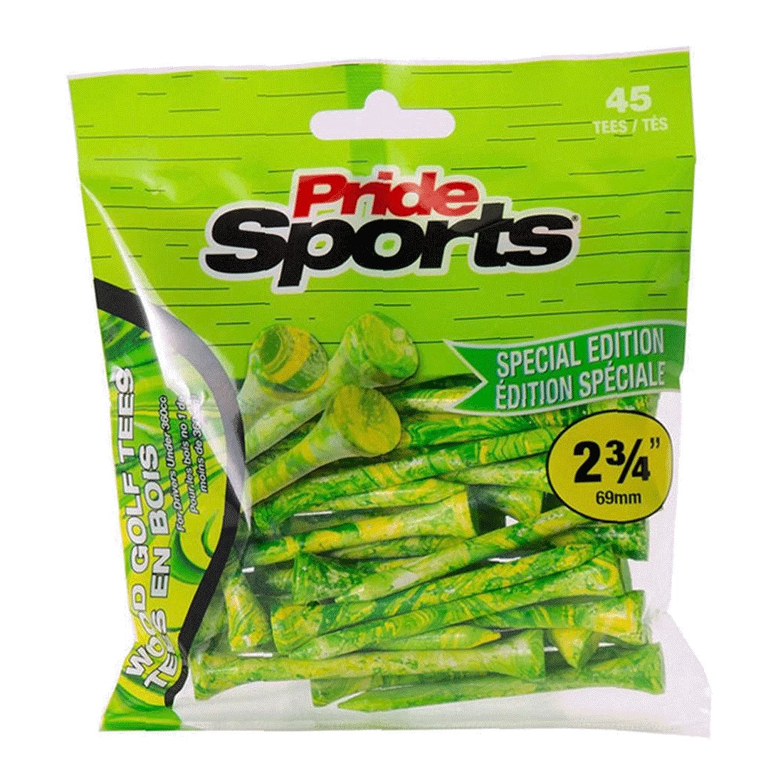 Pride Green Yellow Paint Splatter Tee 2.75 Inch