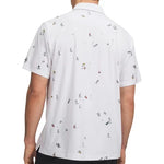 Under Armour Mens ArmourDry Printed Polo Shirt White/Rack Green/Black