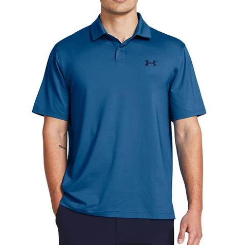 Under Armour Mens T2g Polo Shirt Tech Blue/Black