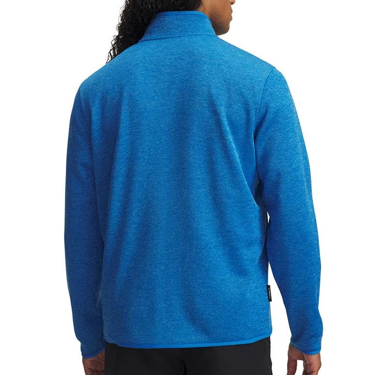 Under Armour Mens Drive Sweaterfleece Half Zip Mid Layer Blue Atlantis/Viral Blue