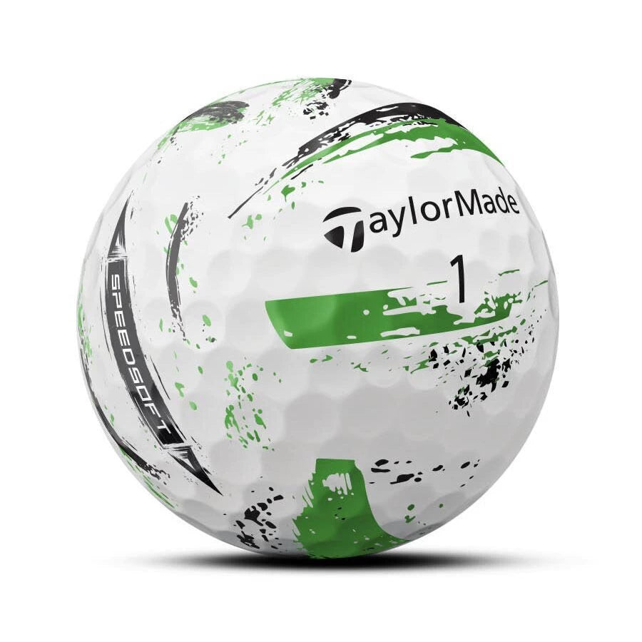 TaylorMade SpeedSoft Ink Golf Balls - 1 Dozen Multi