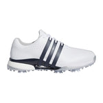 adidas Mens TOUR 360 24 Golf Shoes - White/Collegiate Navy/Silver Met