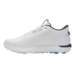 Under Armour Mens Drive Fade 2 SL Golf Shoes - White/Metallic Silver