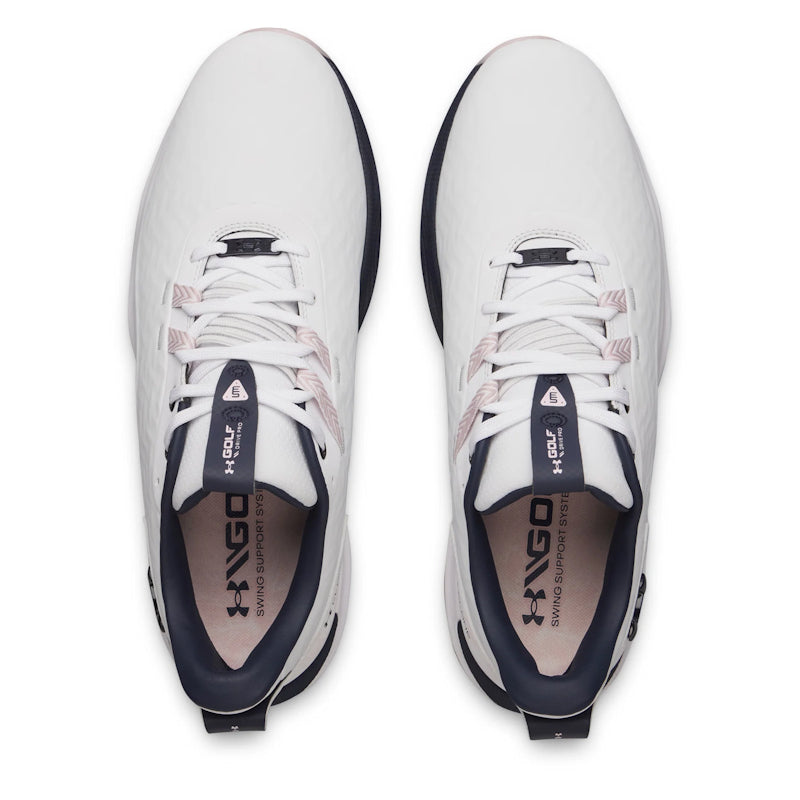 Under Armour Mens UA Drive Pro Clone LE Golf Shoes - White / Midnight Navy