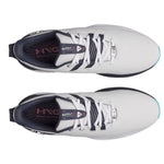 Under Armour Mens Drive Pro Clone Golf Shoes - White/Metallic Gun Metal