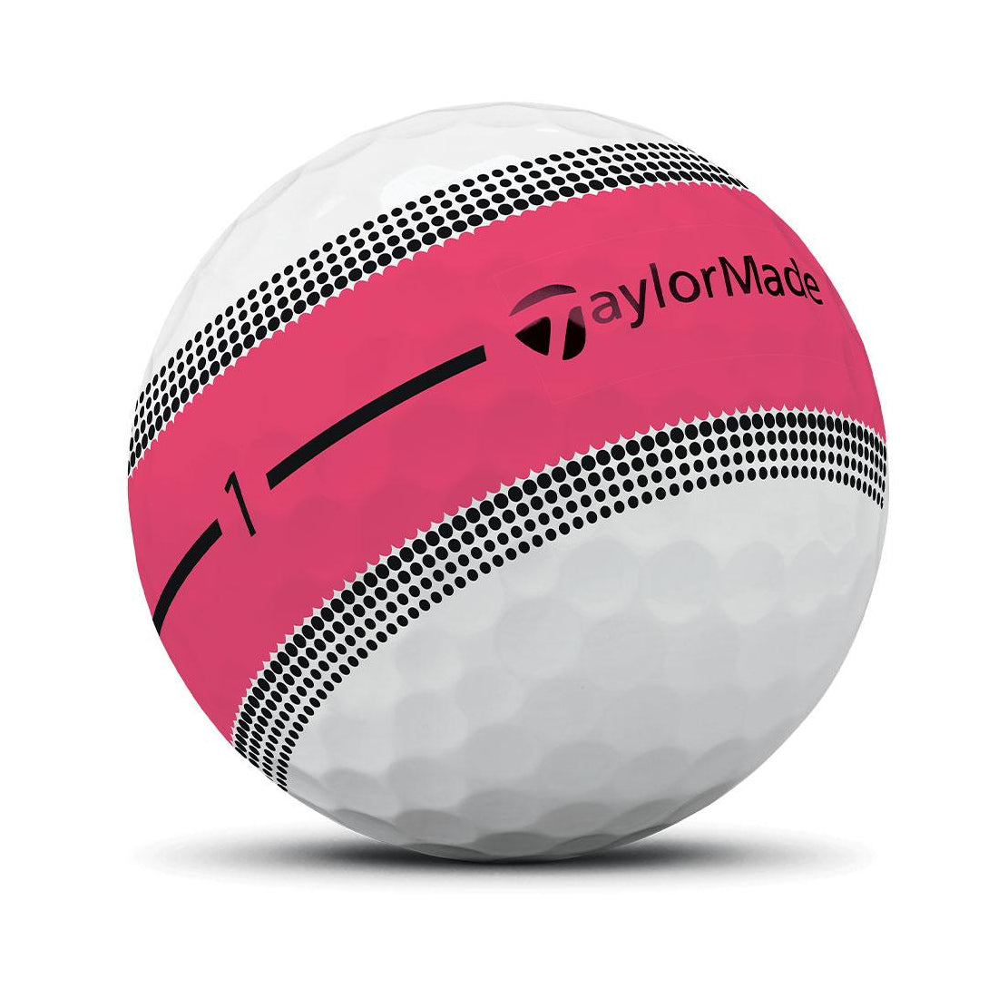 TaylorMade Tour Response Neon Stripe Golf Balls 1 Dozen (Pink)