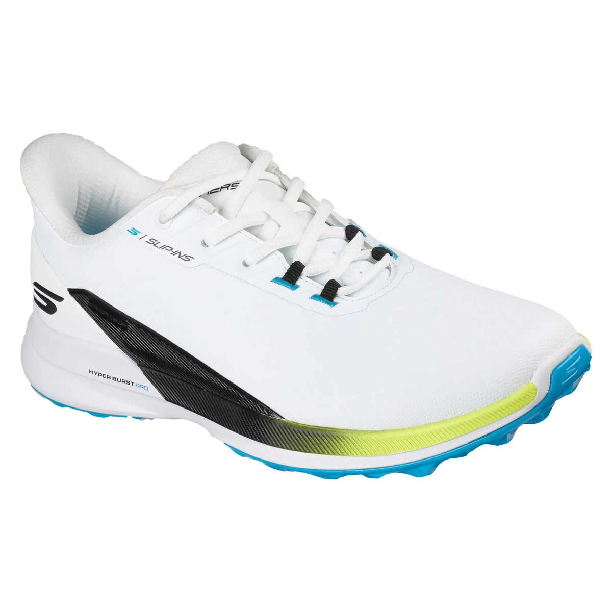 Skechers Mens Pure SI Slip-ins Golf Shoes White/Black/Multi