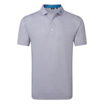 Footjoy Mens Nautical Flag Print Lisle Polo Shirt Red/Coastal Blue 39260