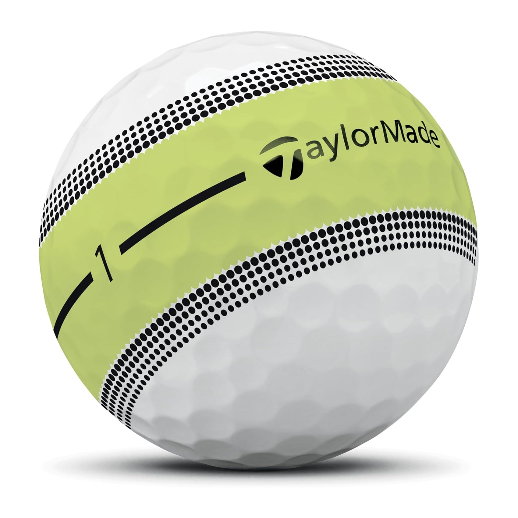 TaylorMade Tour Response Neon Stripe Golf Balls 1 Dozen (Yellow)