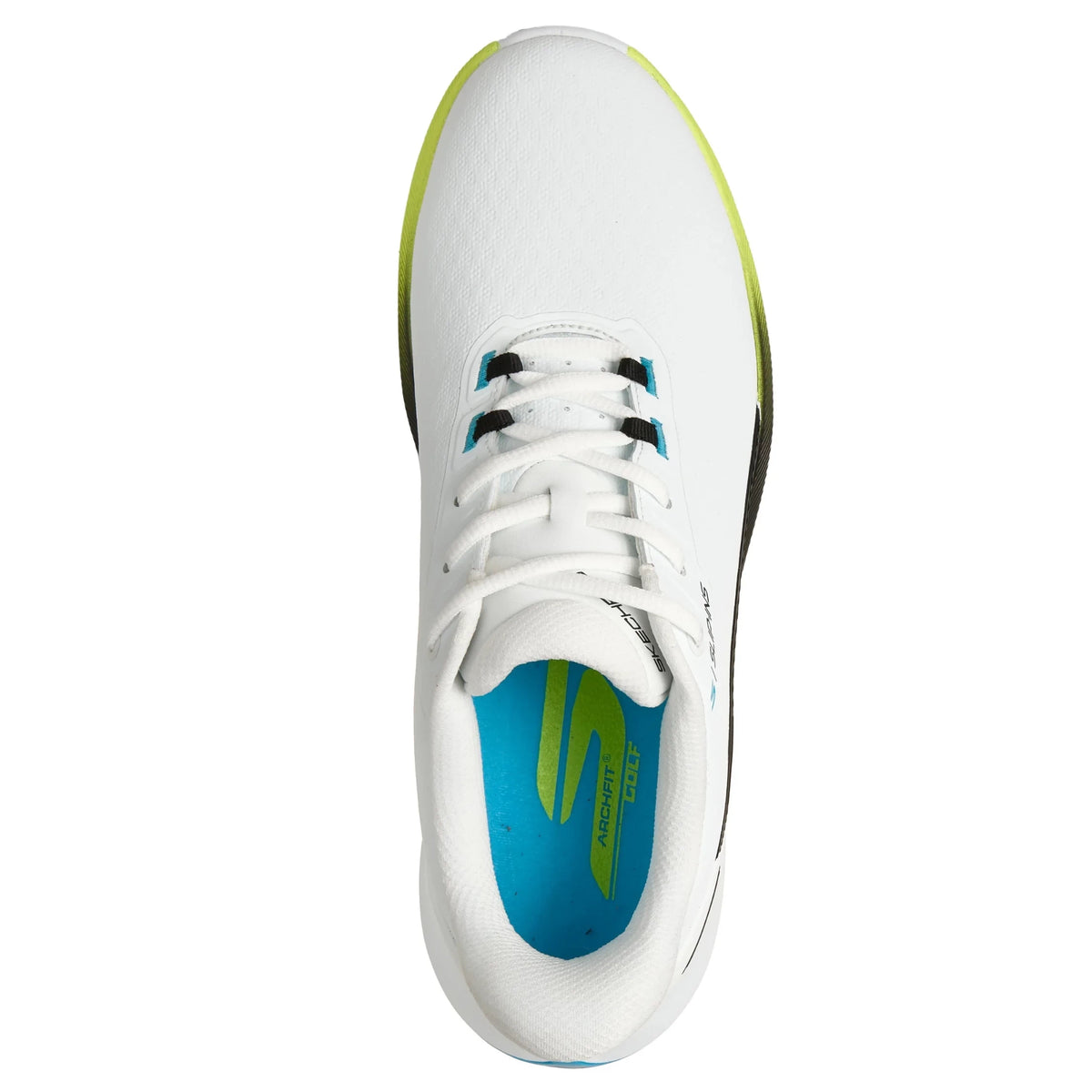 Skechers Mens Pure SI Slip-ins Golf Shoes White/Black/Multi