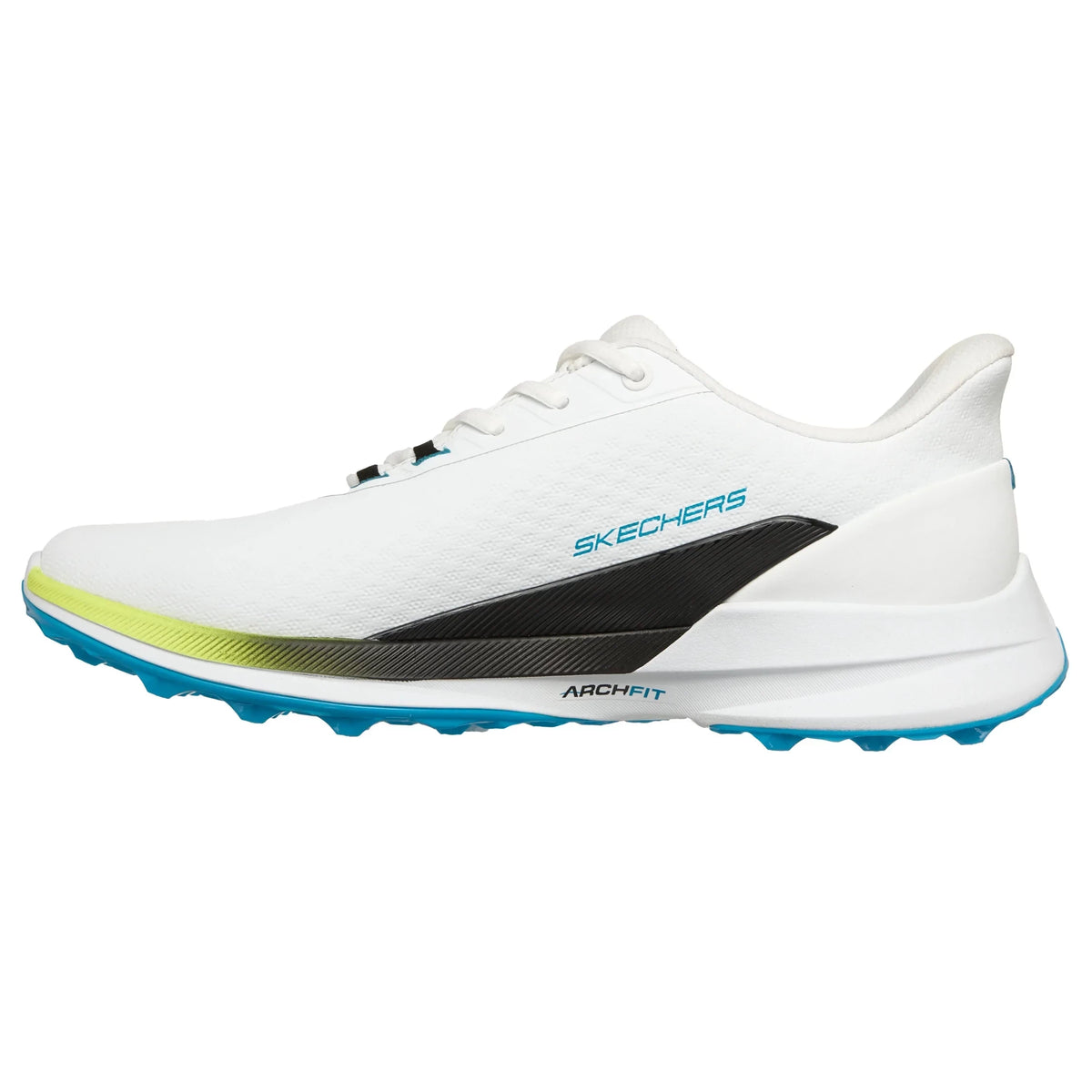 Skechers Mens Pure SI Slip-ins Golf Shoes White/Black/Multi