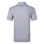 Footjoy Mens Nautical Flag Print Lisle Polo Shirt Red/Coastal Blue 39260