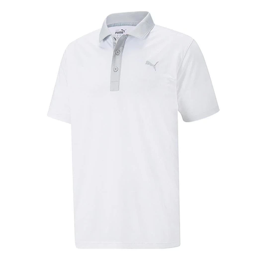 Puma Mens Gamer Polo Shirt - Bright White/High Rise