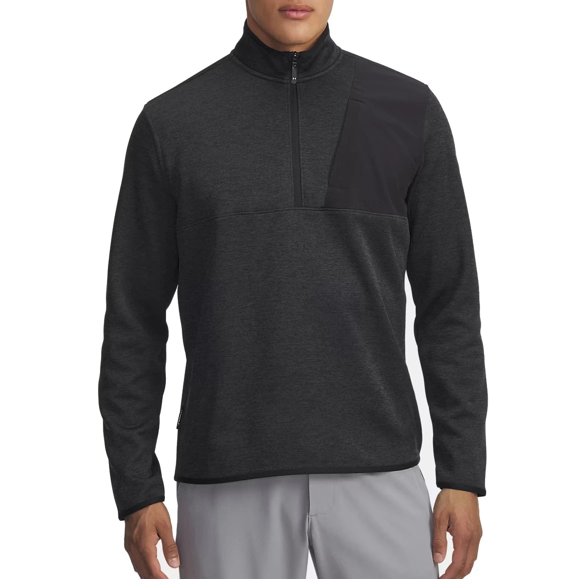 Under Armour Mens Drive Sweaterfleece Half Zip Mid Layer Black