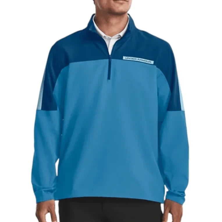 Under Armour Mens Storm Windstrike Half Zip Mid Layer Blue