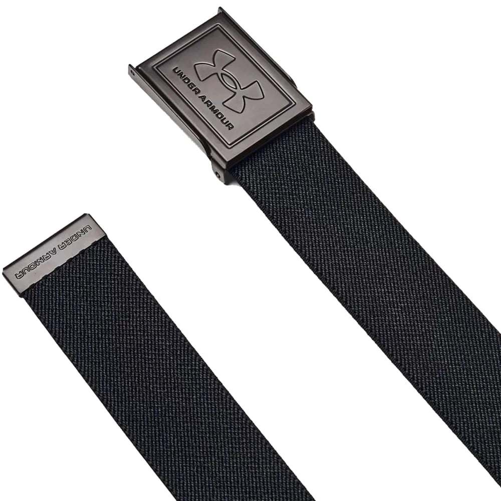 Under Armour Mens Stretch Webbing Belt Black/Castlerock/Black