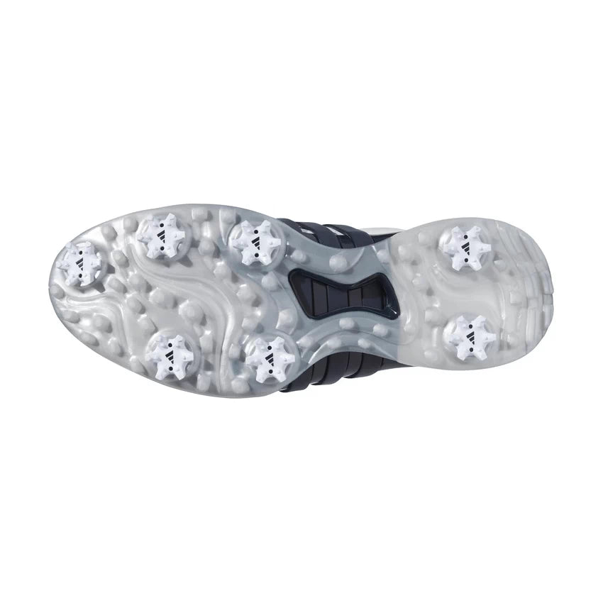 adidas Mens TOUR 360 24 Golf Shoes - White/Collegiate Navy/Silver Met
