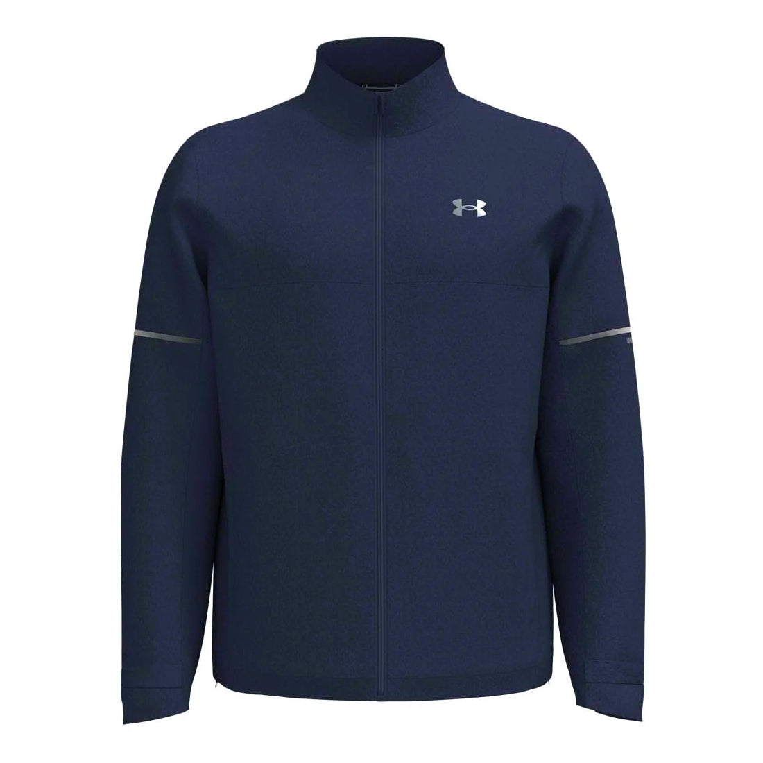 Under Armour Mens Drive Rain Jacket Midnight Navy/Metallic Silver