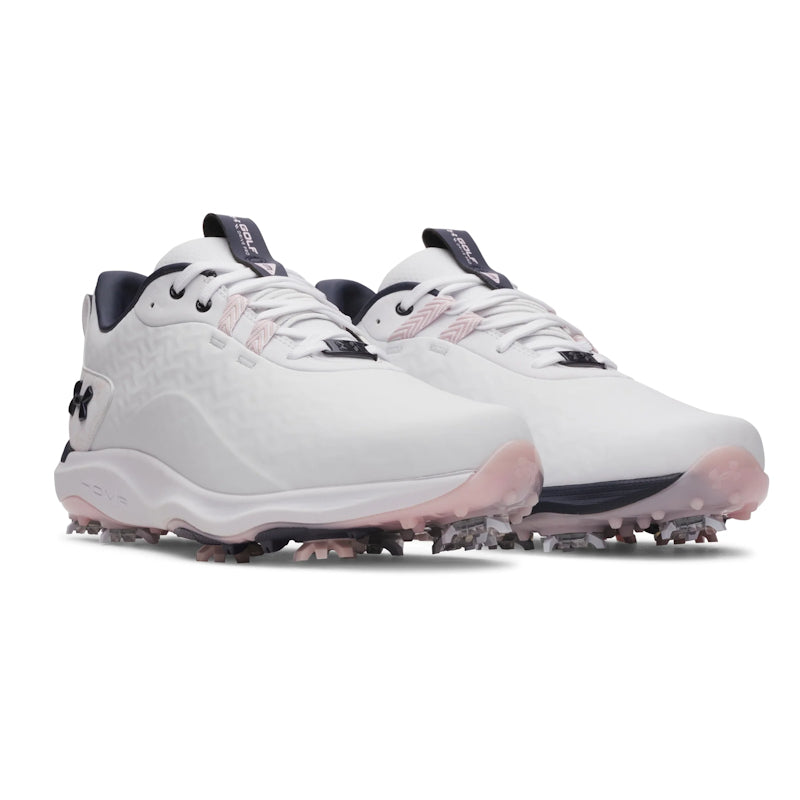 Under Armour Mens UA Drive Pro Clone LE Golf Shoes - White / Midnight Navy