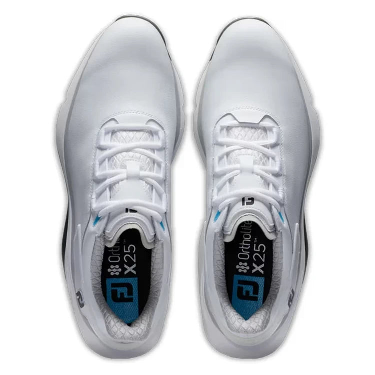 FootJoy Mens Pro SLX Golf Shoes - White/Grey 56912