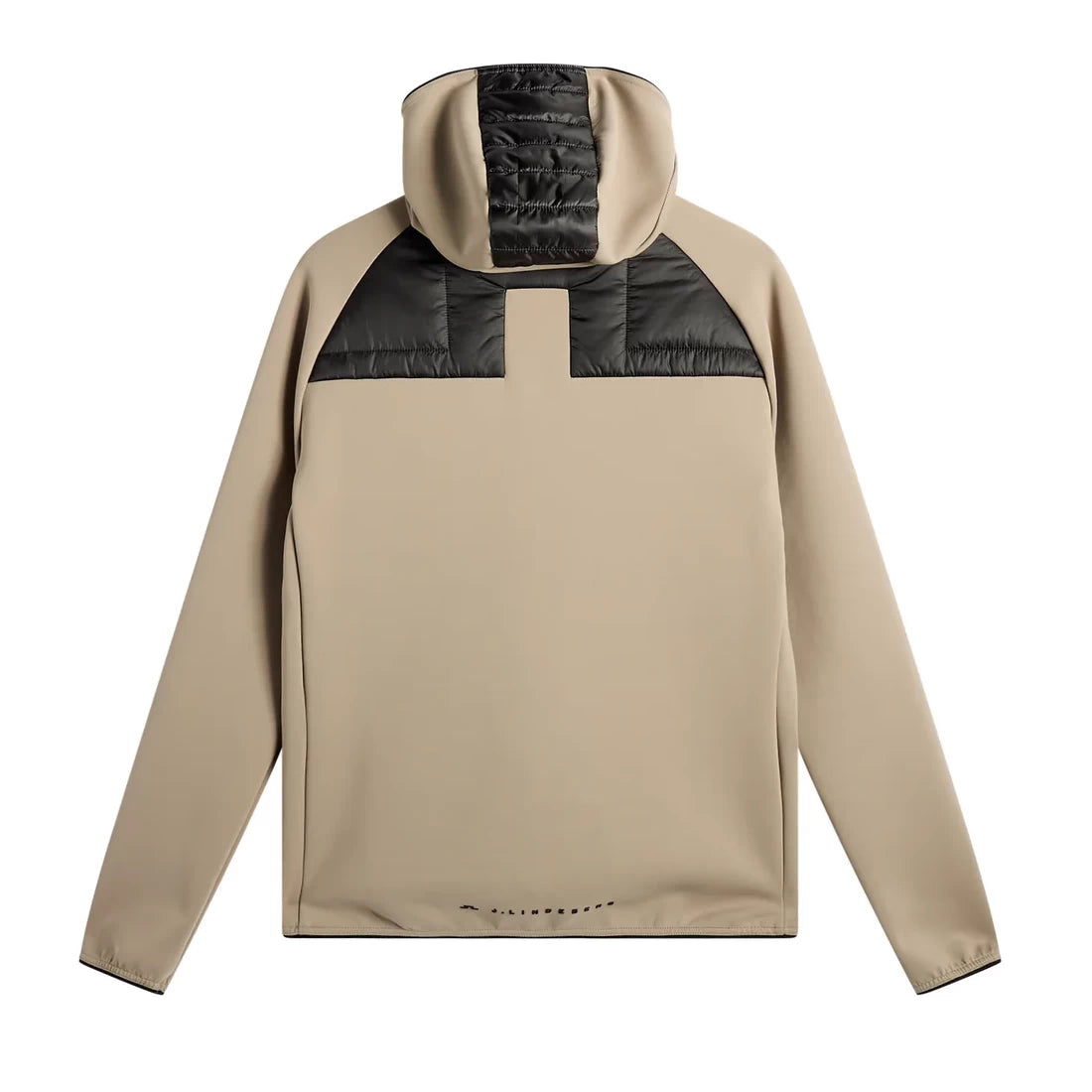 J.Lindeberg Mens Heyden Quilt Hybrid Hood Brindle BMOW16467