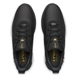 Under Armour Mens Drive Pro Clone Golf Shoes - Black/Anthracite/Metallic Gold