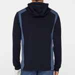 L.Lindeberg Mens Lukas Quarter Zip Mid Layer Vintage Indigo