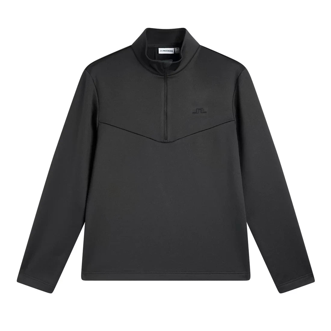 J.Lindeberg Mens Maclean Quarter Zip Mid Layer Black GMJS17071