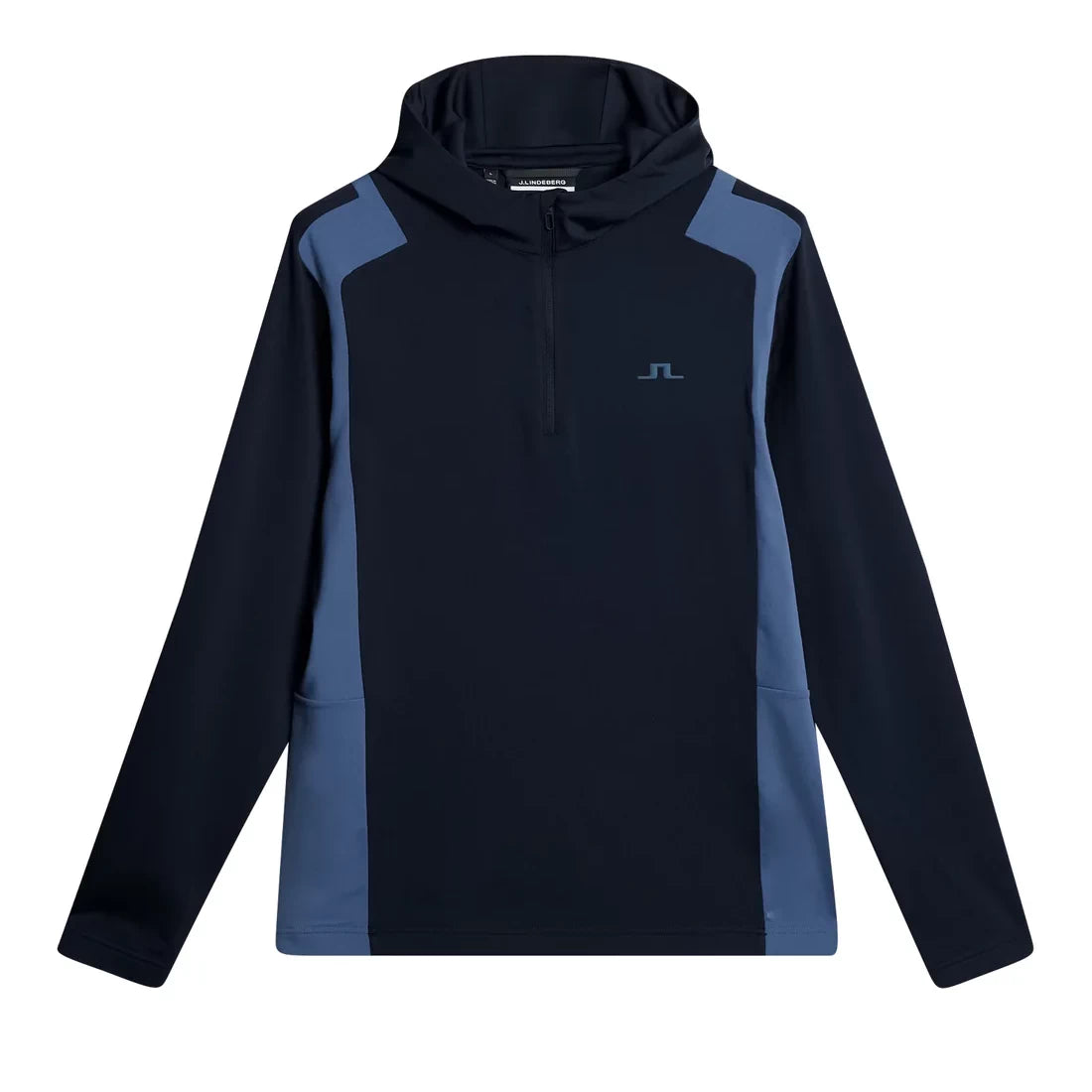 L.Lindeberg Mens Lukas Quarter Zip Mid Layer Vintage Indigo