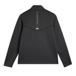 J.Lindeberg Mens Maclean Quarter Zip Mid Layer Black GMJS17071