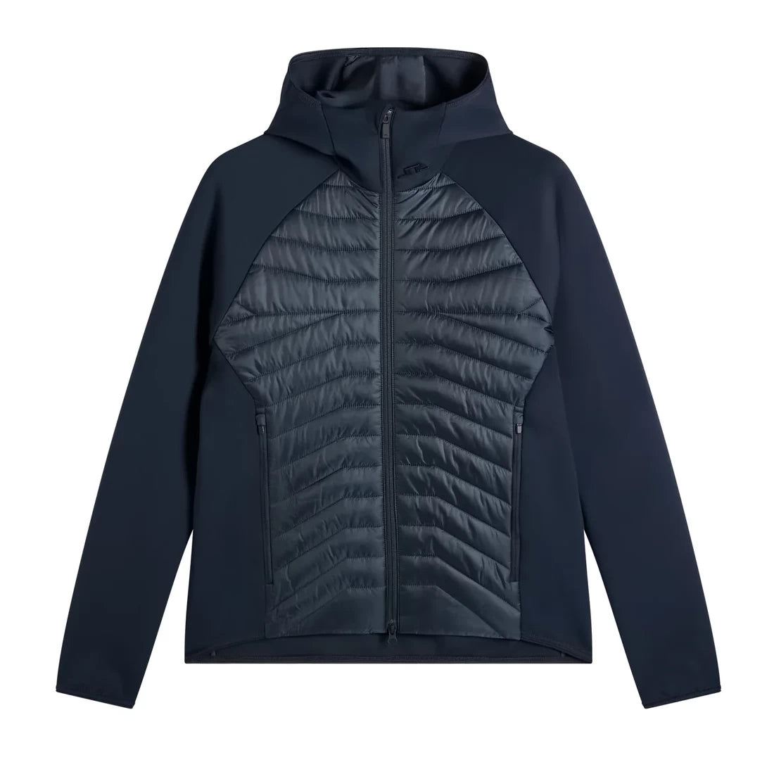 J.Lindeberg Mens Heyden Quilt Hybrid Hood JL Navy BMOW16467