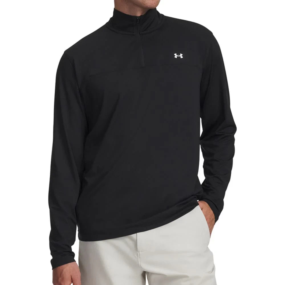 Under Armour Mens T2g ¼ Zip Mid Layer Black