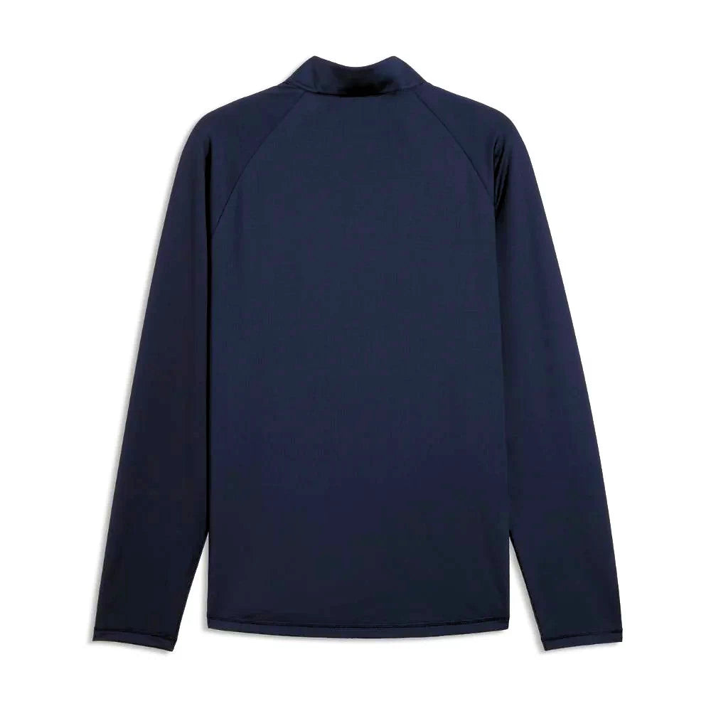 Puma Mens Pure Grid 1/4 Zip Pullover Deep Navy