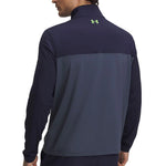Under Armour Mens T2g ¼ Zip Mid Layer Midnight Navy/Downpour Gray/Cyber Green