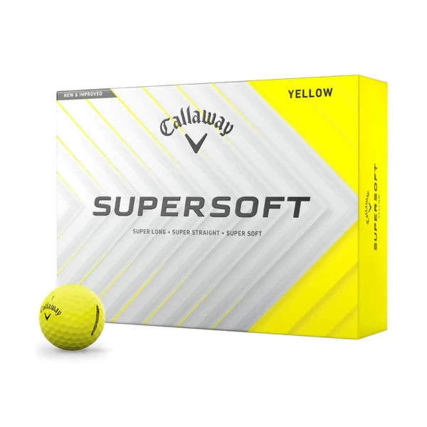 Callaway Supersoft Golf Balls - 1 Dozen (Yellow)
