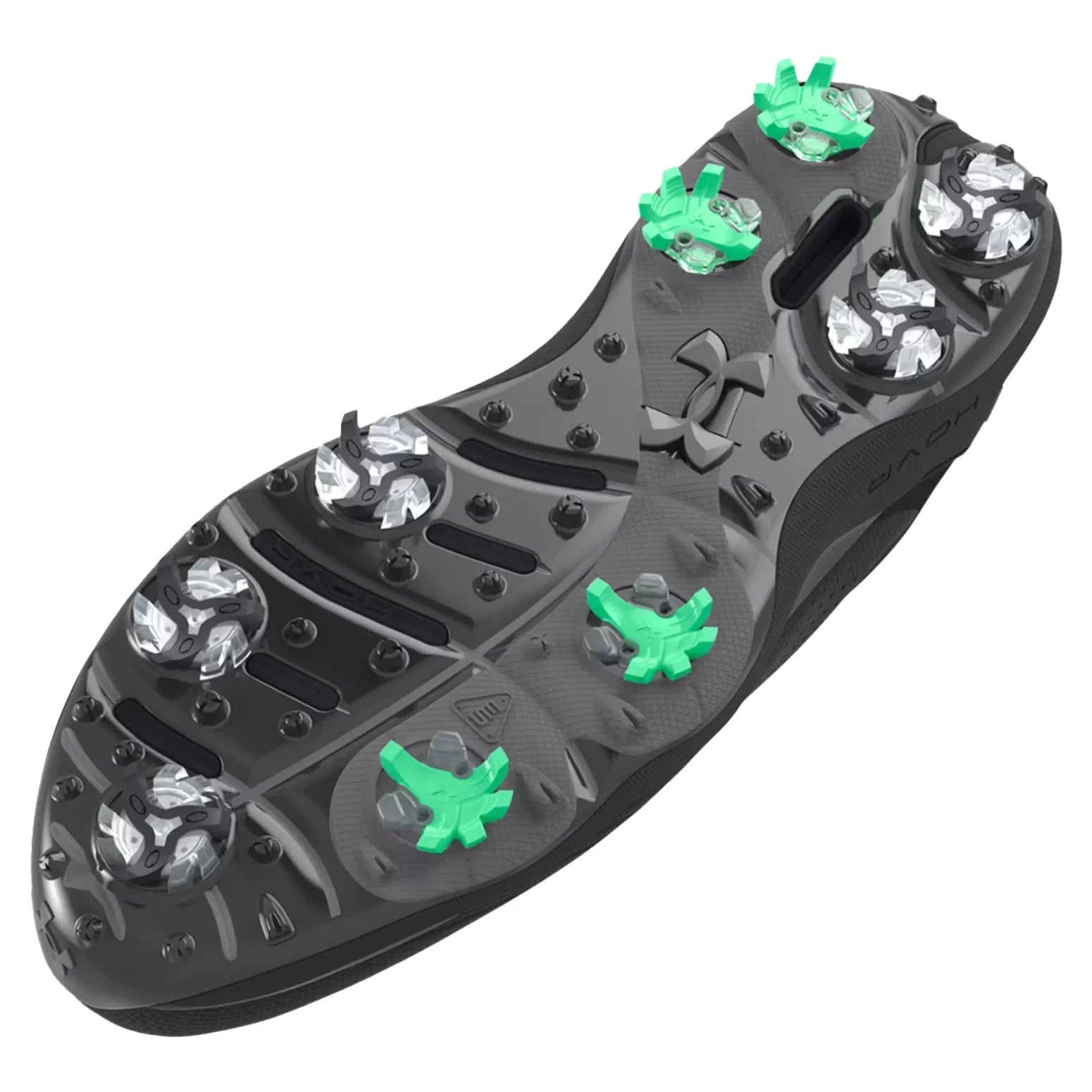 Under Armour Mens UA Drive Pro Wide Golf Shoes - Black/Metallic Gunmetal