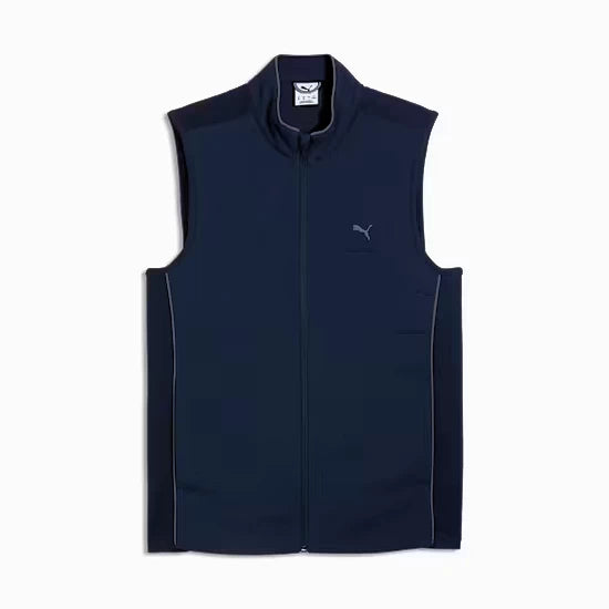 Puma Mens Cloudspun Fleece Hybrid Vest Deep Navy