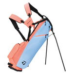 TaylorMade FlexTech Carry Stand Bag Light Blue/Coral