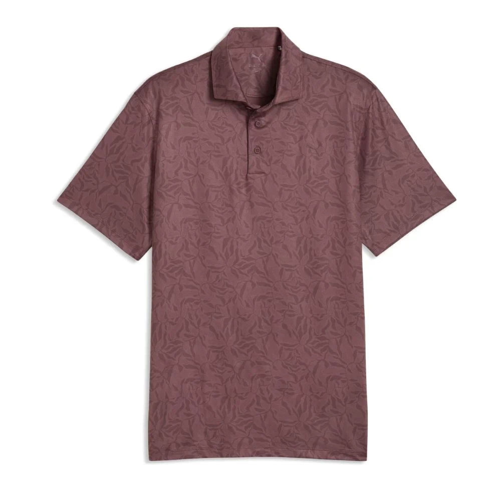 Puma Mens Marine Botanical Polo BROWN